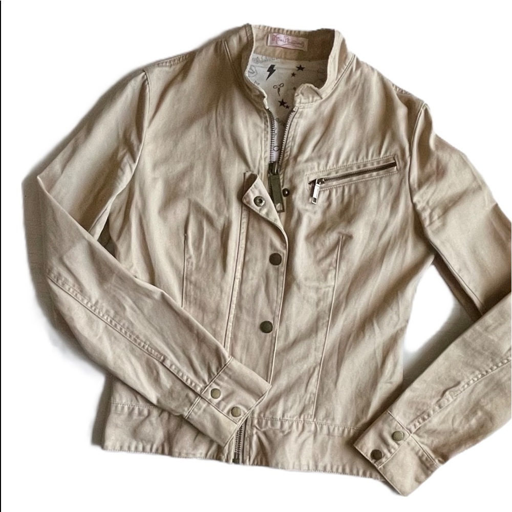 Kira Plastinina Khaki Jacket with Gold Luster, S